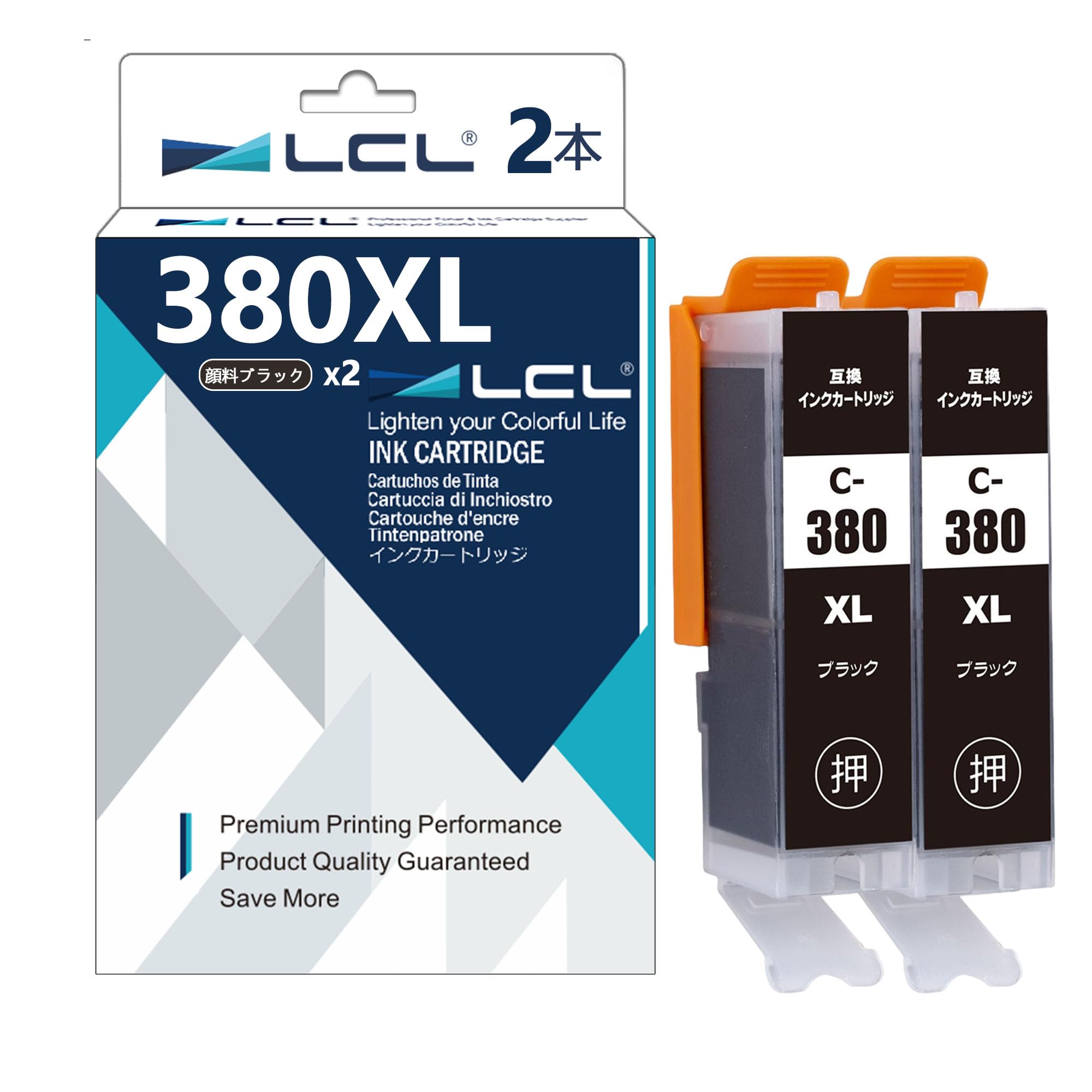 Amazon.co.jp: LCL Canon用 キャノン用 BCI-380XL BCI-380XLPGBK 増量