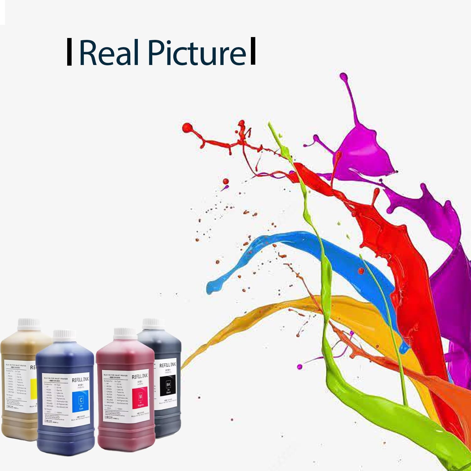 Eco Solvent Ink for Wide Format Grand Format Printers Use for DX4 DX5 DX7 DX9 DX10 DX 11 XP600 TX800 Printhead, Mimaki, Roland, Mutoh (1000ml/PCS)