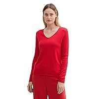TOM TAILOR Maglione da Donna, 36494 - Crimson