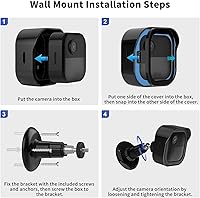 Vista 8 de Blink Outdoor - Soporte para cámara de 4ª generación, 1 paquete de funda protectora resistente a la intemperie y montaje ajustable de 360 grados