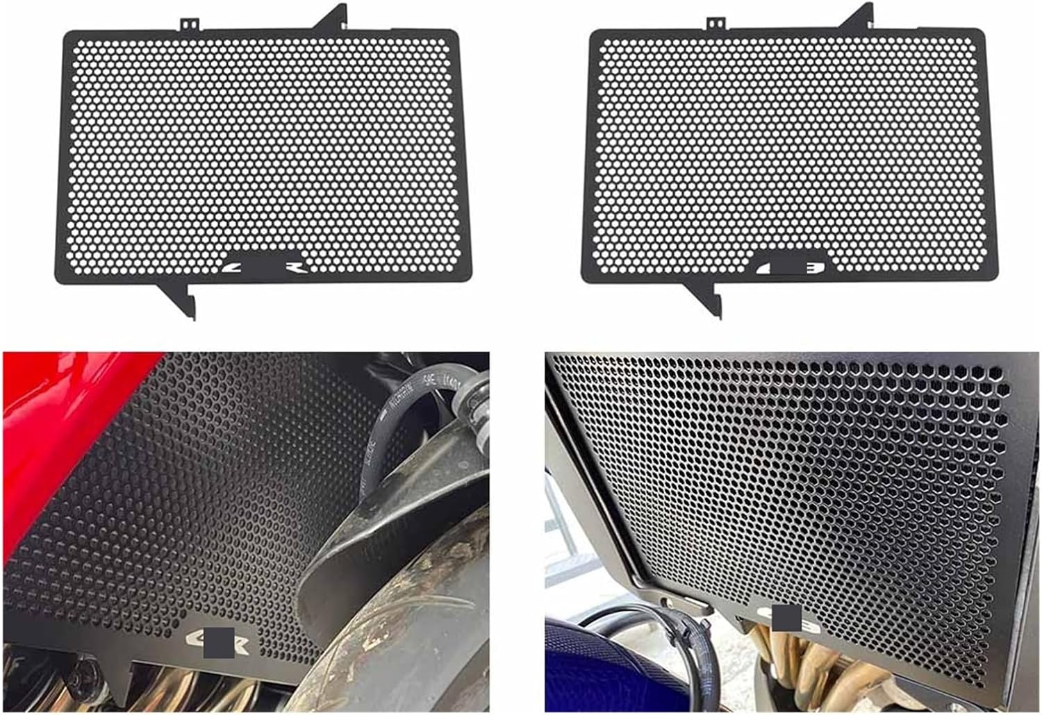 Radiator Shrouds Fit For CB CBR 650F CBR650F CB650F Radiator Grille Cover Guard CB650R CBR650R 650R 2019 2020 2021 2022 2023 2024 Radiative(WITH CBR LOGO)