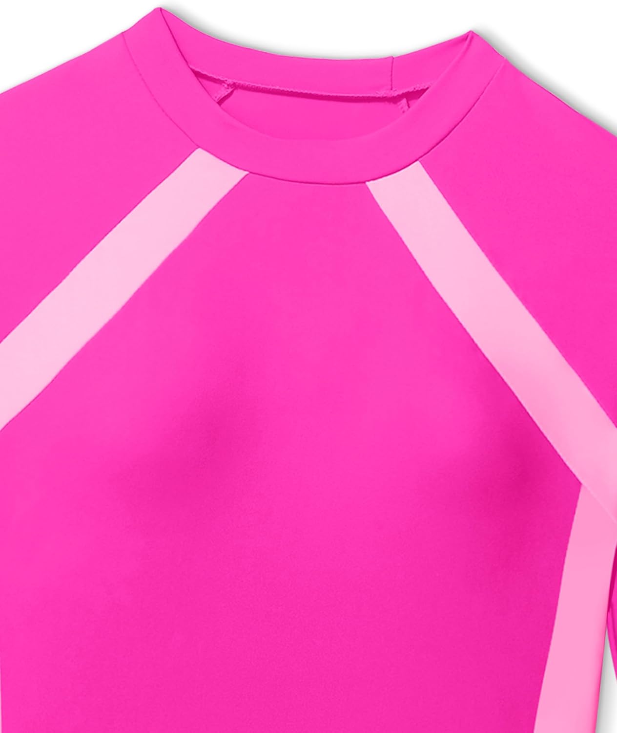 Girls Rash Guard Swimsuit Long Sleeve Swimsuit Color Block Two Piece Bathing Suit for Girls UPF 50+ Padded Swimwear - Image 8