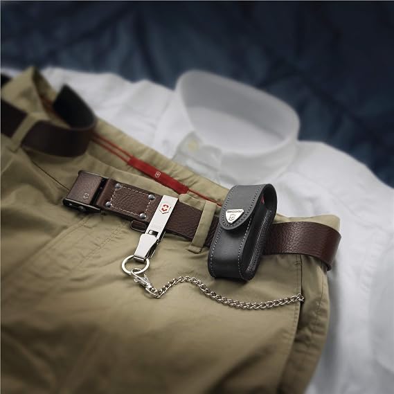 VICTORINOX Belt Hanger Keychain Key Ring Multi Clip Simple Lightweight Gift Metal Silver Black