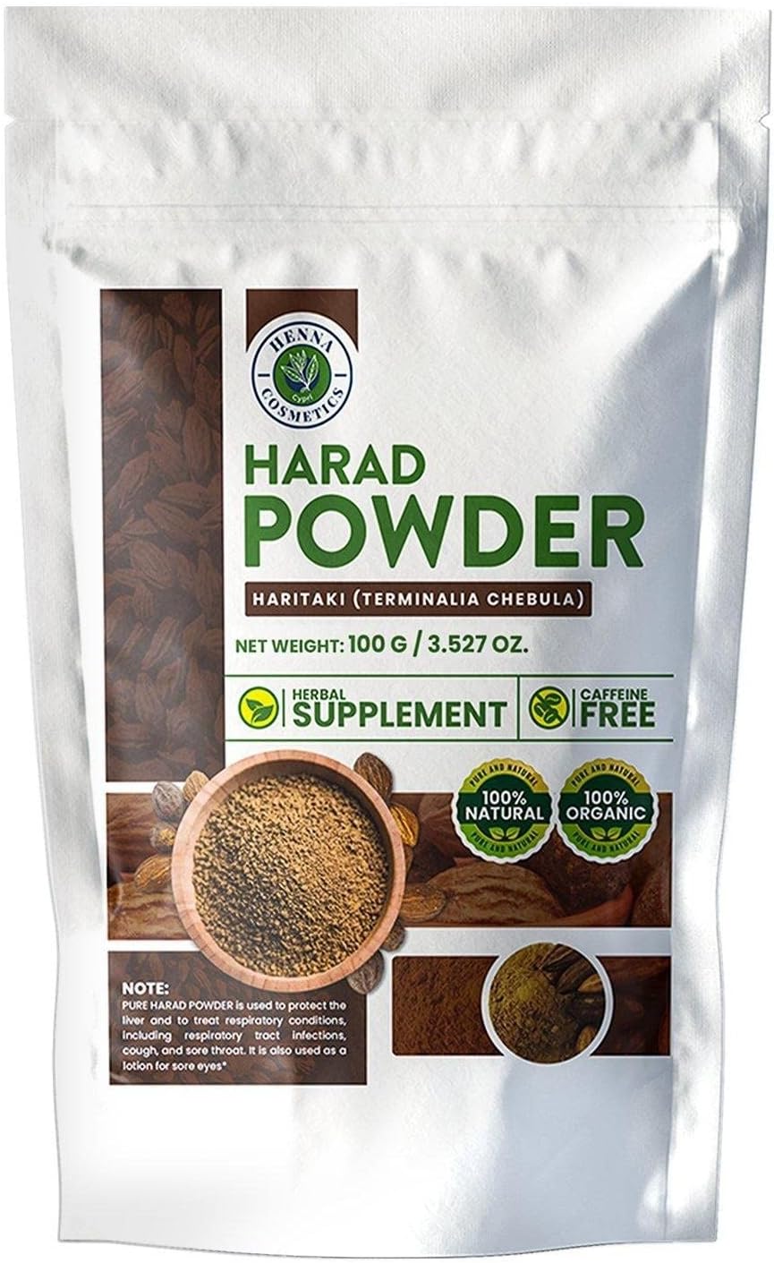 HENNA COSMETICS CYPRI Harad Powder/Terminalia Chebula/Haritaki Herbal Supplement
