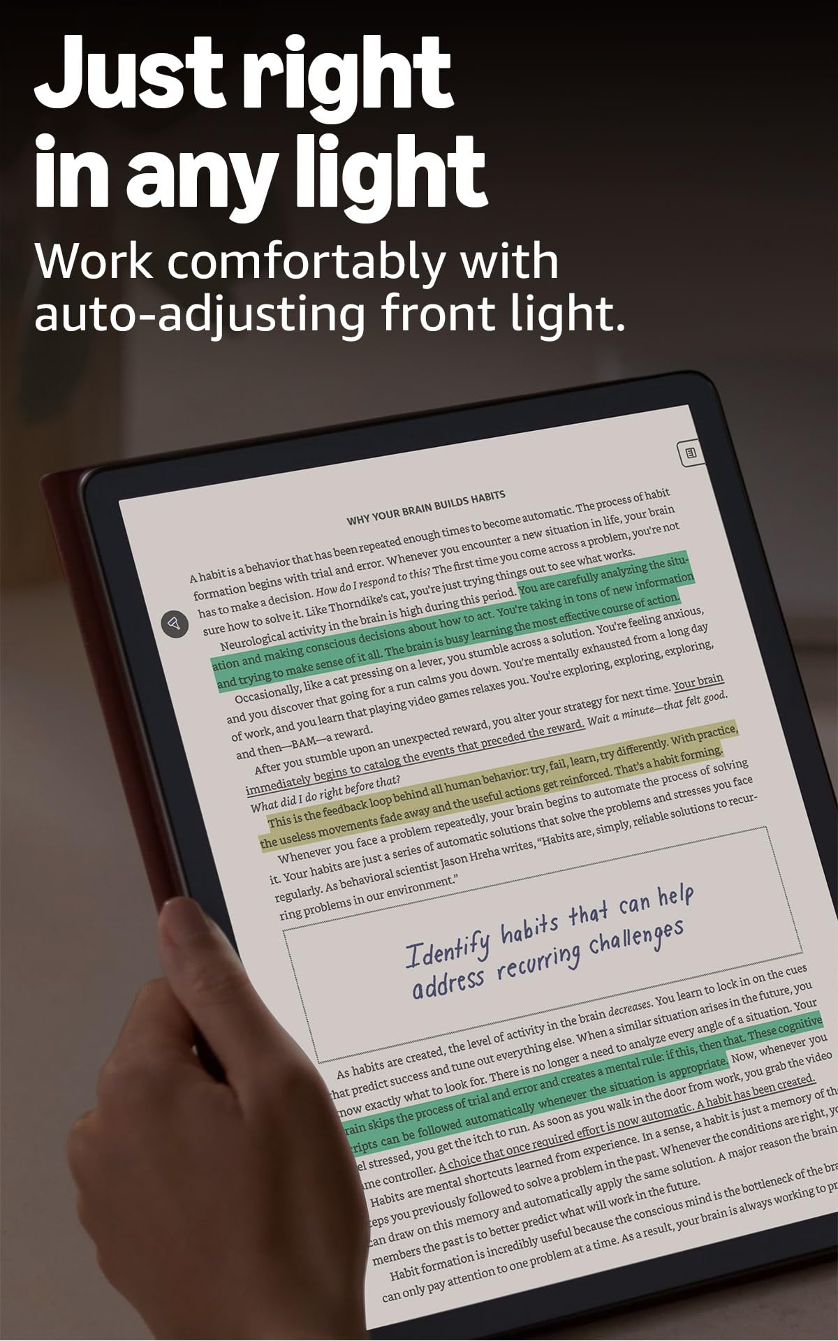 Amazon Kindle Scribe Colorsoft 64GB (newest model) — 11” paper-like color display with front light — Thin, light, powerful — Write in notebooks, documents, and books. Includes Premium Pen - Fig