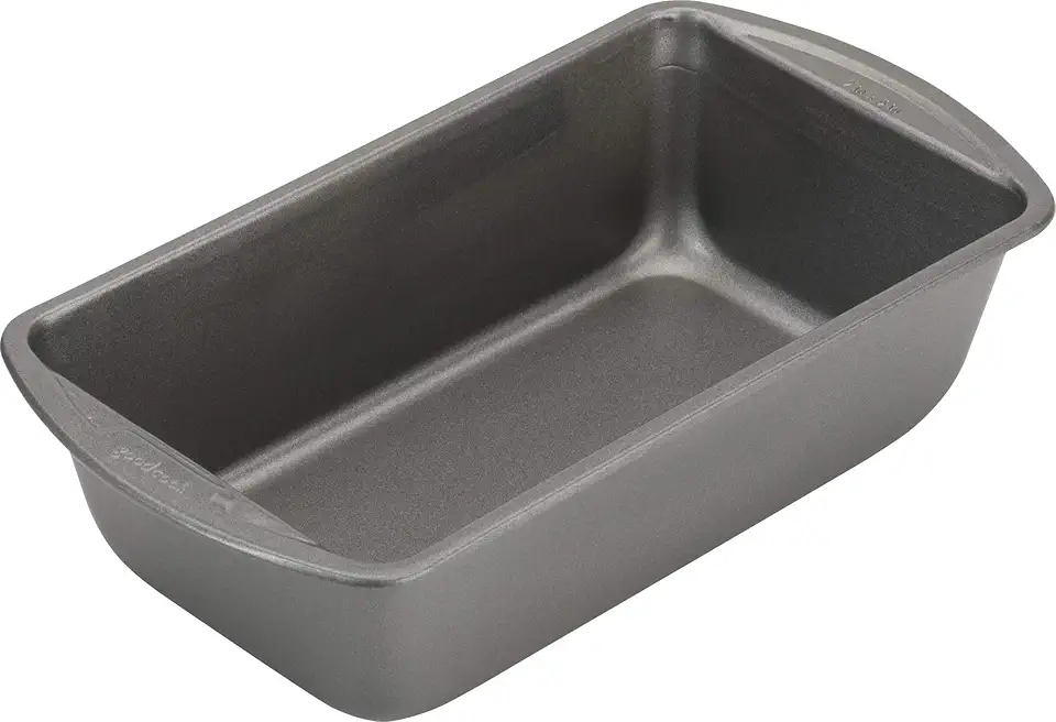 GoodCook Nonstick Loaf Pan Heavy-Duty Steel Bakeware with Easy-Clean Non-Stick Coating, Oven &amp; Dishwasher Safe Pan for Meatloaf Breads Cakes Brownies Lasagnas Casseroles &amp; More, 9 x 5-Inch, Gr