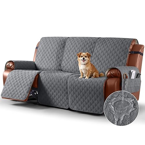 Waterproof Recliner Couch Covers, Sofa Slipcovers Washable 1-Piece Reclining Sofa