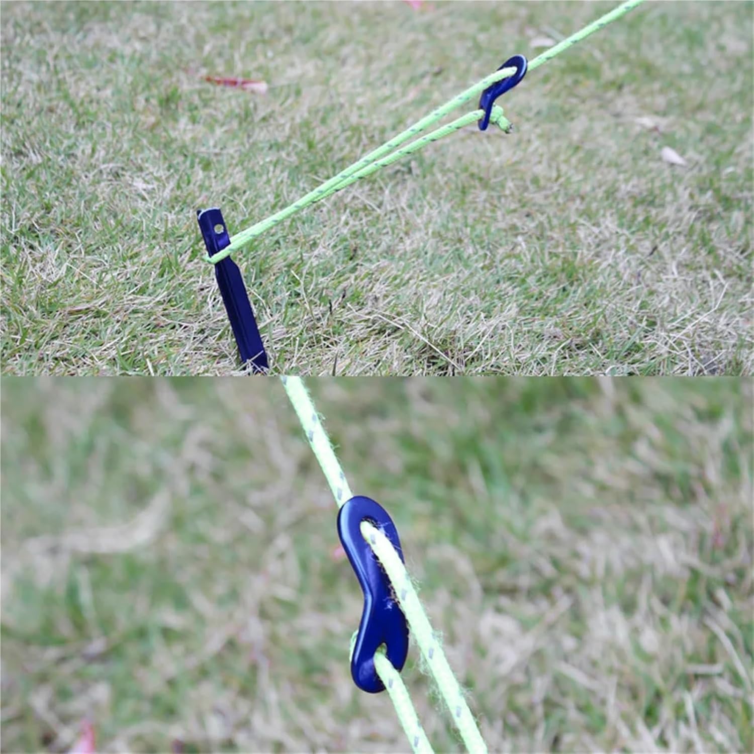 Paracord Accessories,Rope Tensioner 10Pcs Aluminum Alloy Guyline Quick Knot Tensioners Wind Tent Tightening Accessories
