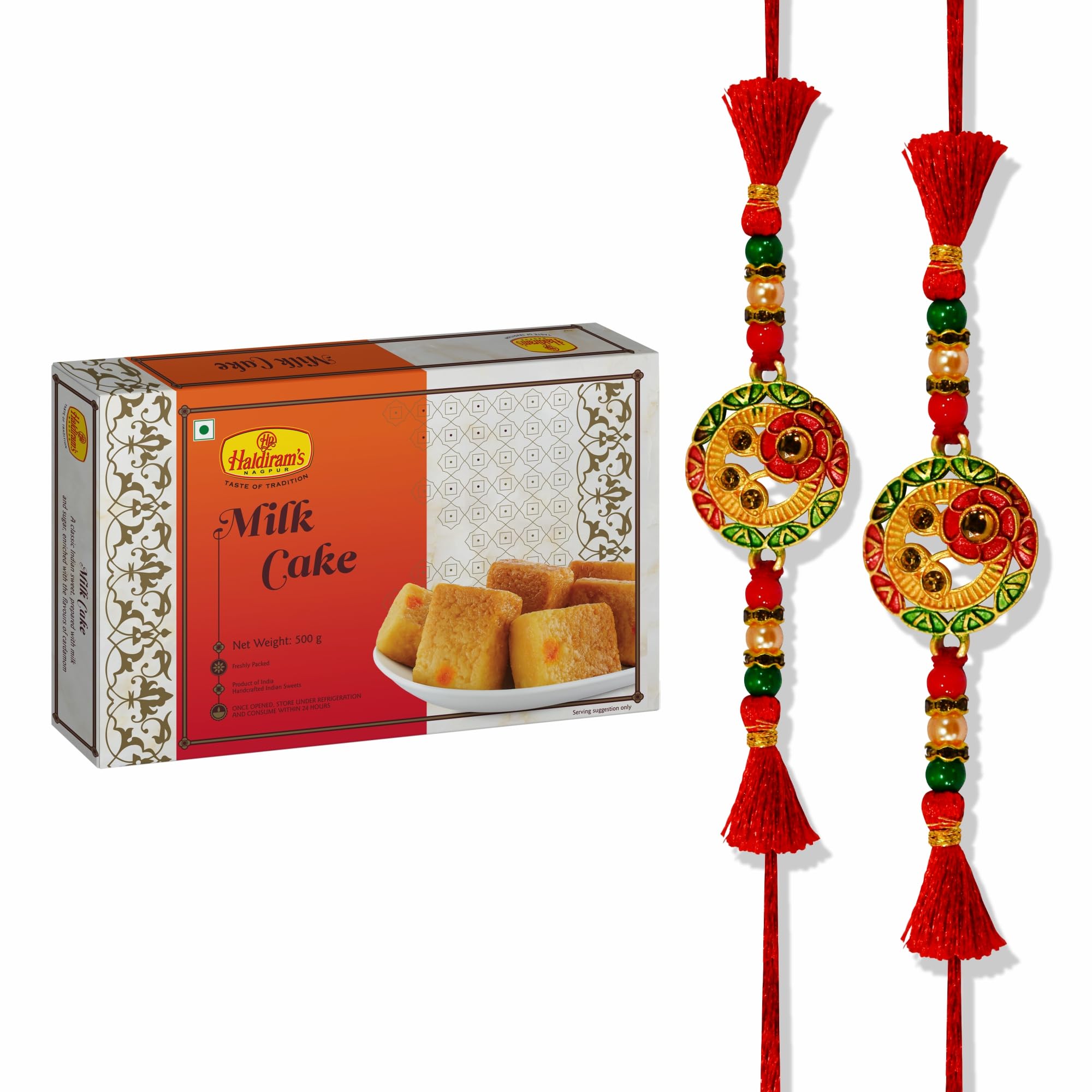 Haldiram's Nagpur Milk Cake (500 g) with 2 Rakhi-picture-31