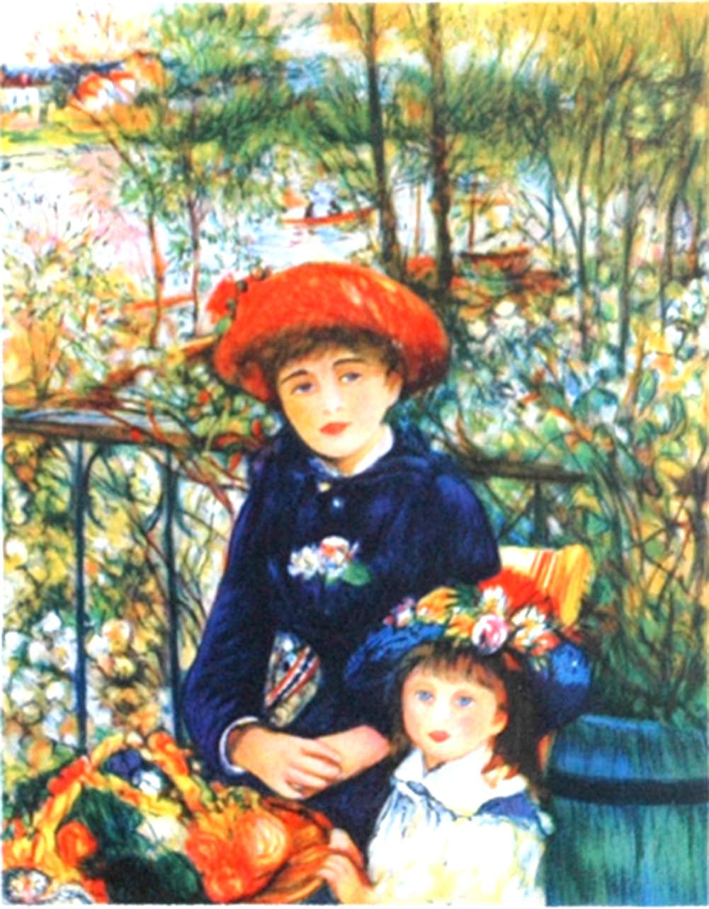 ローランサン　「お城の生活」 リトグラフ　版画シート　額縁無し ローランサン「お城の生活」 リトグラフ版画シート額縁無し