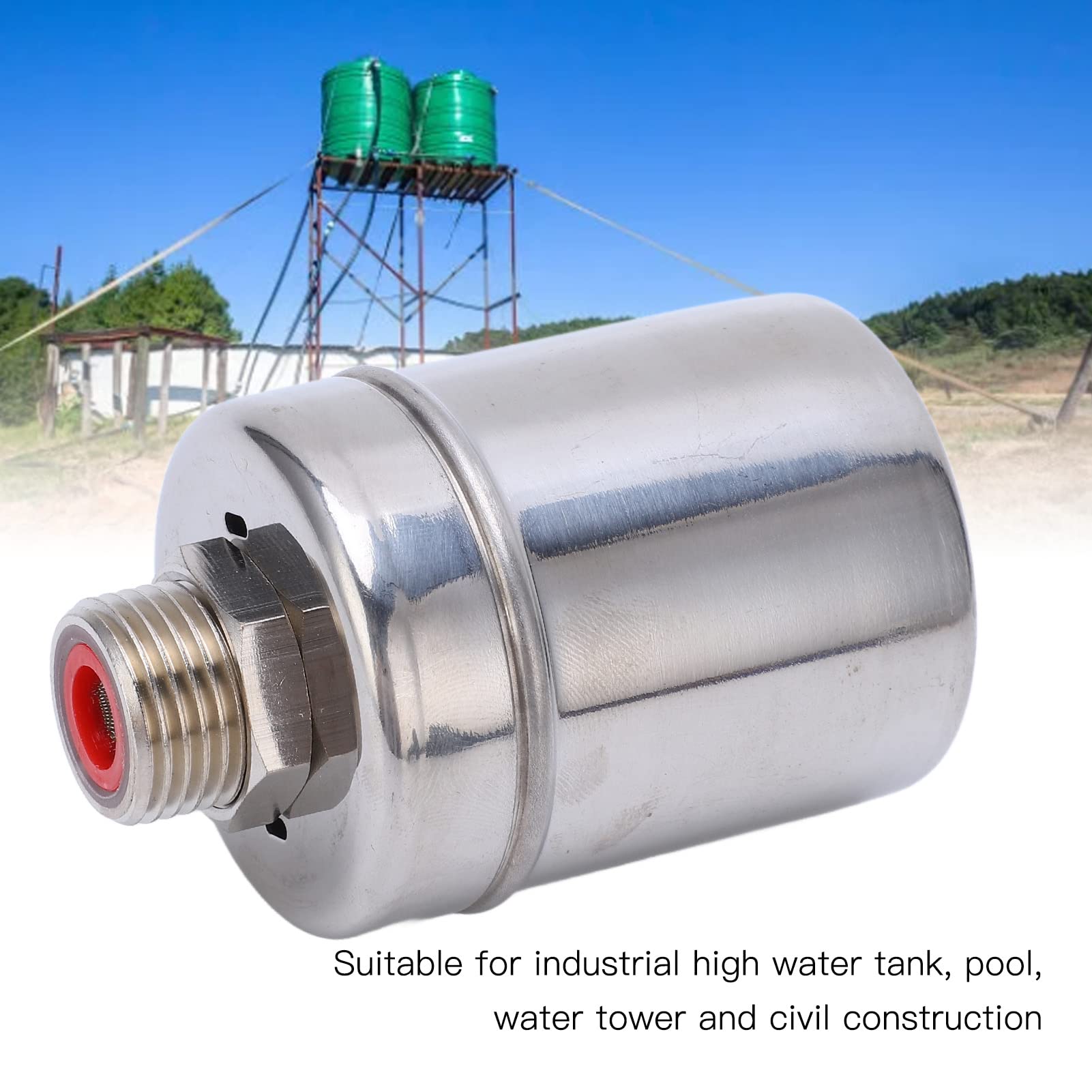 Vanne à Bille Flottante En Acier Inoxydable 1/2 Pouce - Contrôle Automatique Niveau D'Eau Pour Réservoir, Évier Et Tour D'Eau