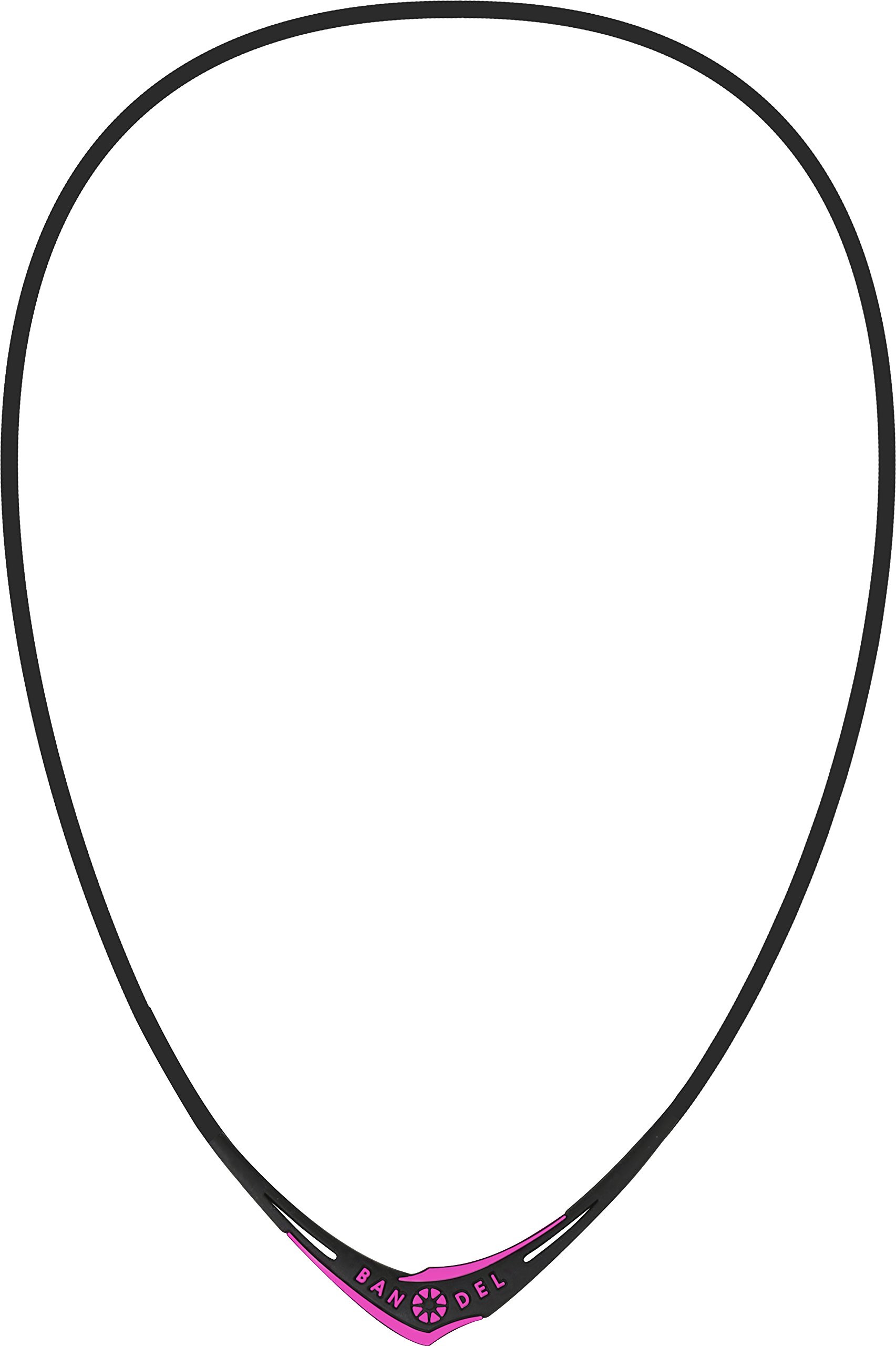 Amazon | BANDEL(バンデル) クロスネックレス(ブラック×ピンク) ひも長 
