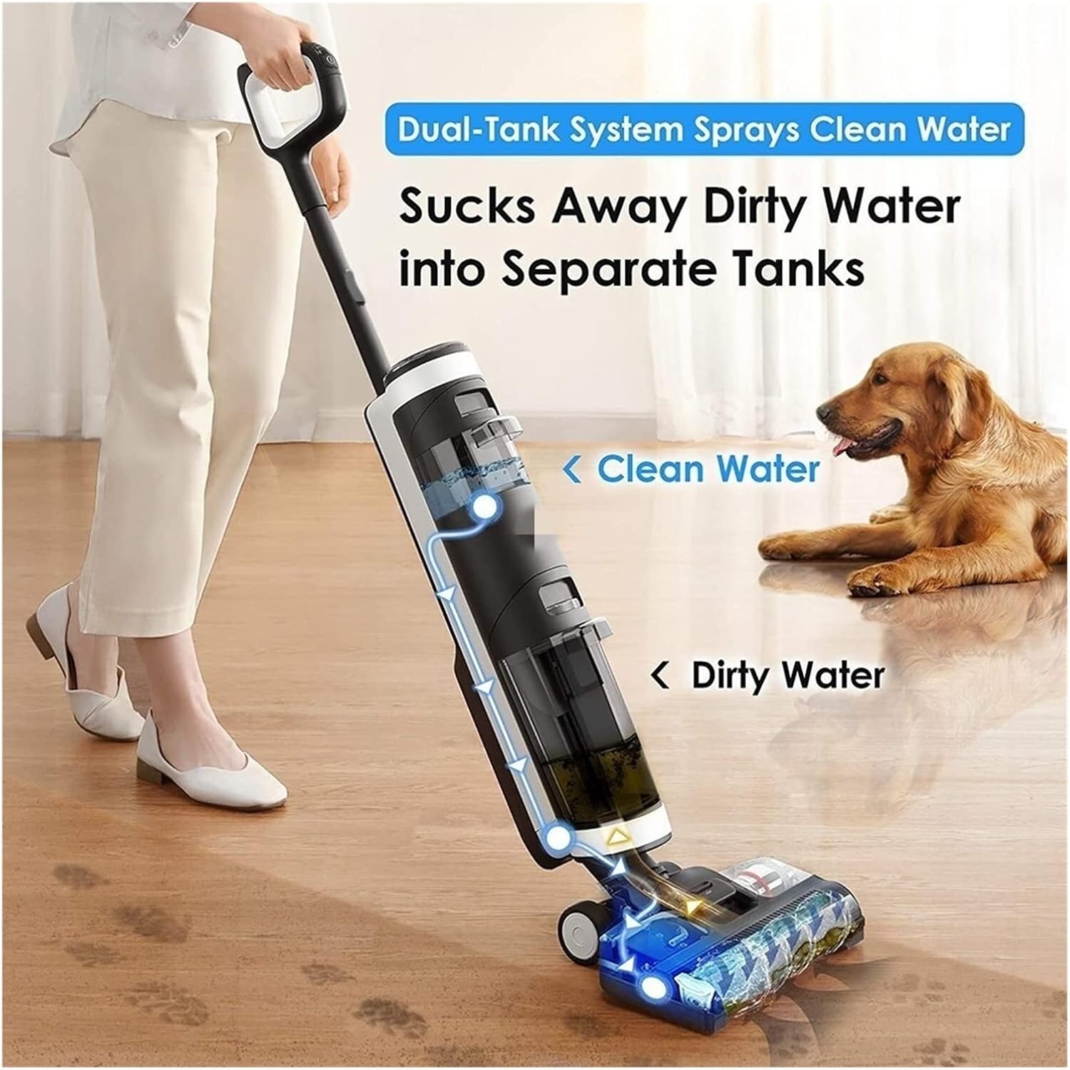 Compatible with Tineco Replacement Water Tank for Floor One S3 Wet/Dry Vacuum Cleaner Accessories (Color : Dirty Water Tank)