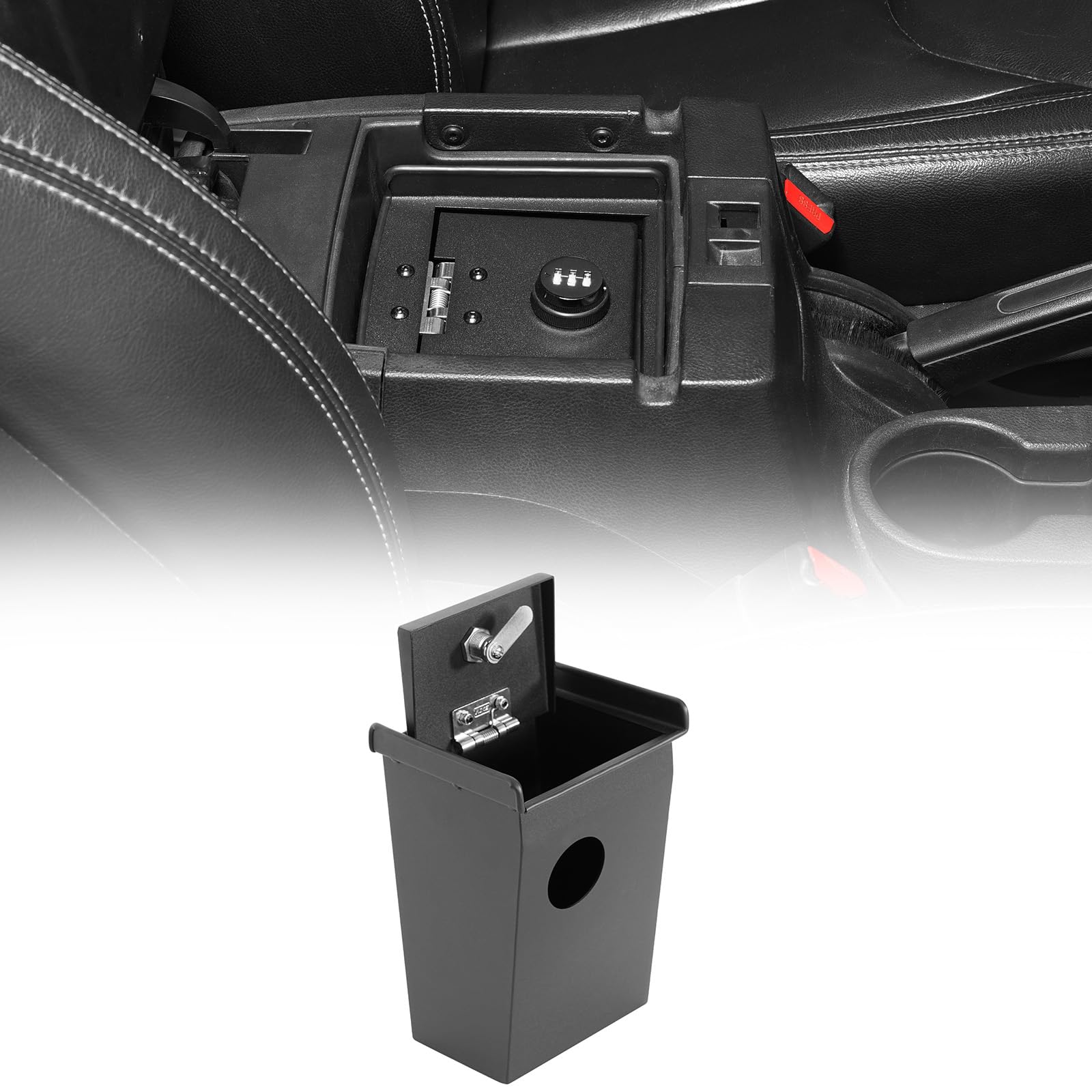 Amazon.com: Hooke Road JK Wrangler Center Console Safe Lockbox