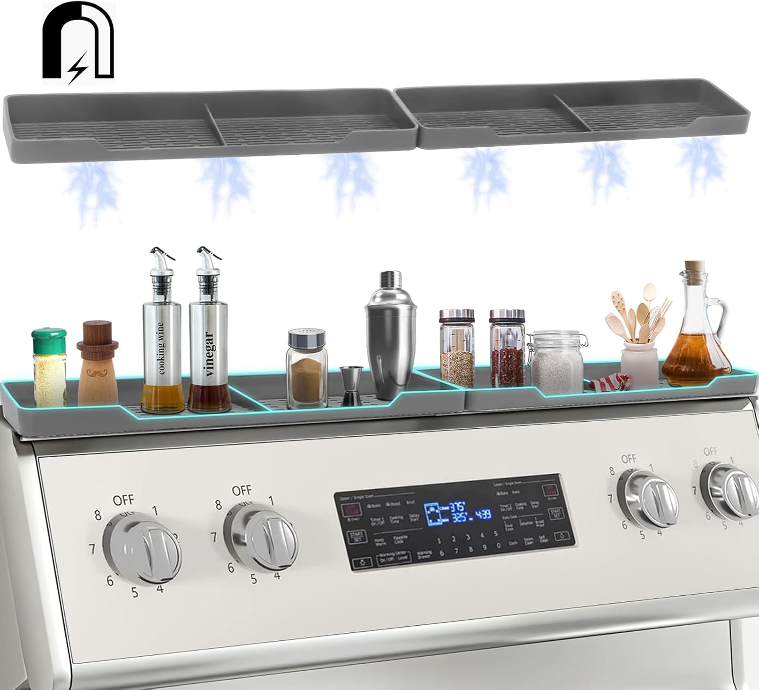 Silicone Stove Shelf Shelf for Kitchen Stove, 30