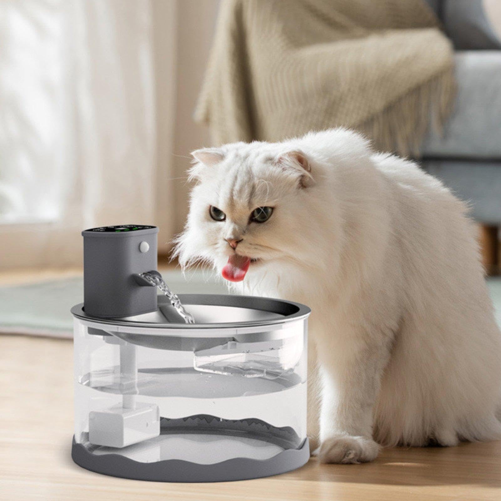 Colcolo Fontana Automatica per Gatti, Cani E Gattini – Fontana Silenziosa E Portatile con