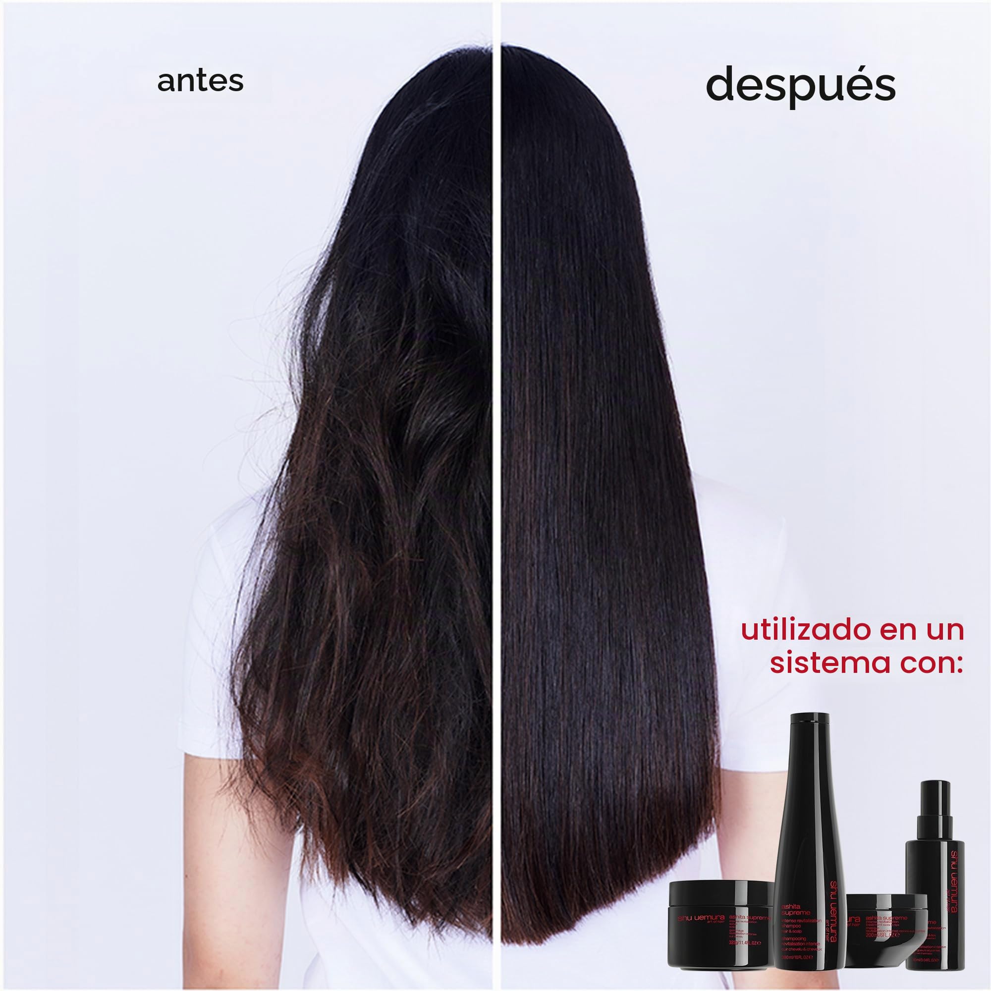 Shu Uemura, Ashita Supreme, Mascarilla Revitalizante Intensiva, Para Todo Tipo de Cabello, Con Extracto de Ashitaba, Reduce el Envejecimiento del Cabello para Más Brillo y Flexibilidad, 200ml