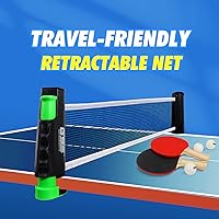 Vista 5 de GSE Games & Sports Expert - Red y postes de tenis de mesa retráctil Red de repuesto ajustable de Ping Pong (4 colores) Adjustable, Retractable