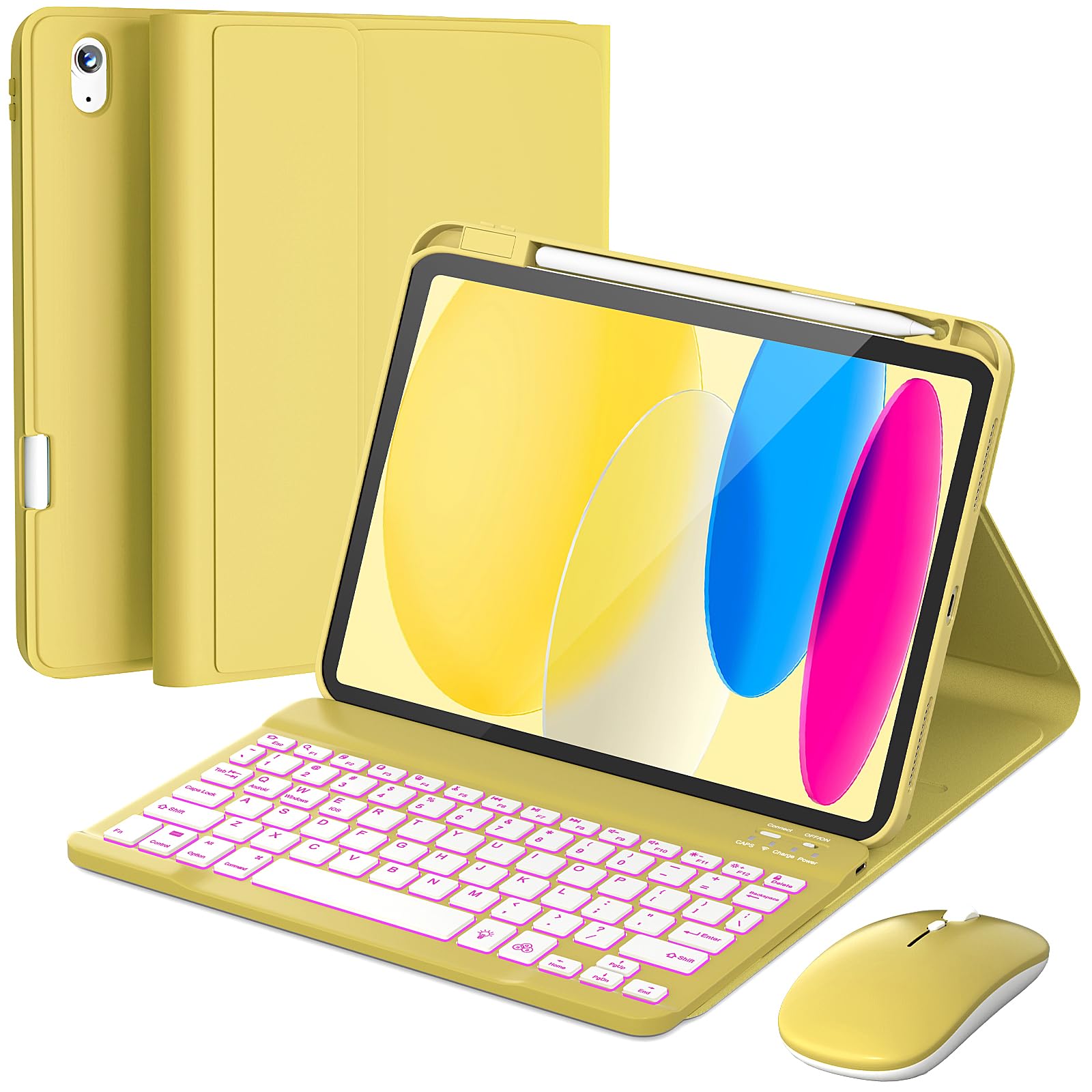 RAYMCRAFT for iPad 11th (A16)/10th Generation Keyboard Case &amp; Mouse Combo