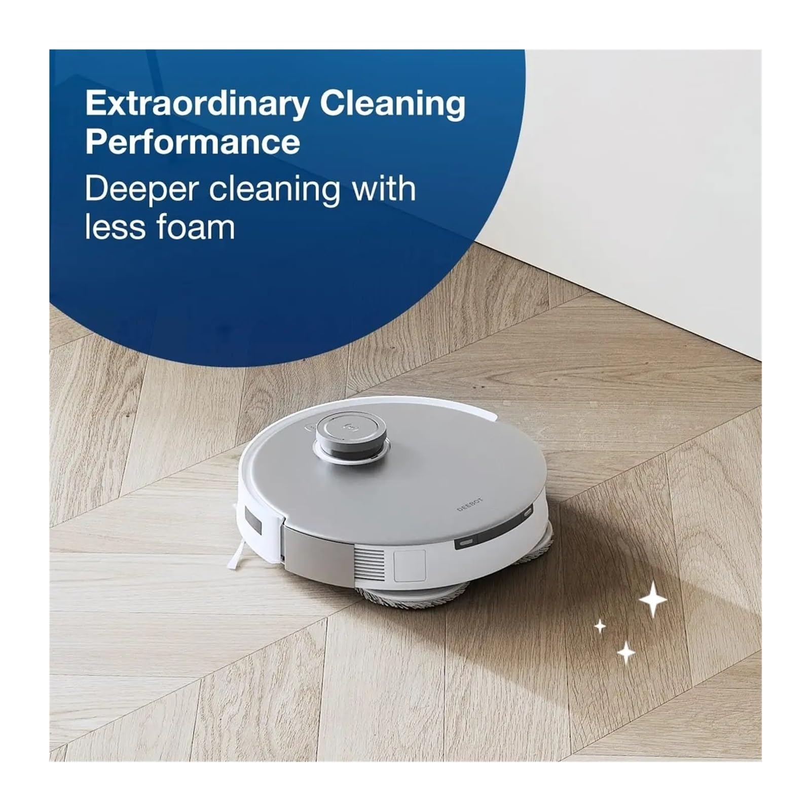 Płyn czyszczący do odkurzaczy podłogowych Kompatybilny z ECOVACS T20 N9＋T10 OMNI/T10 TURBO/X1 OMNI/X1 TURBO 1L Płyn czyszczący Akcesoria i części do odkurzaczy podłogowych