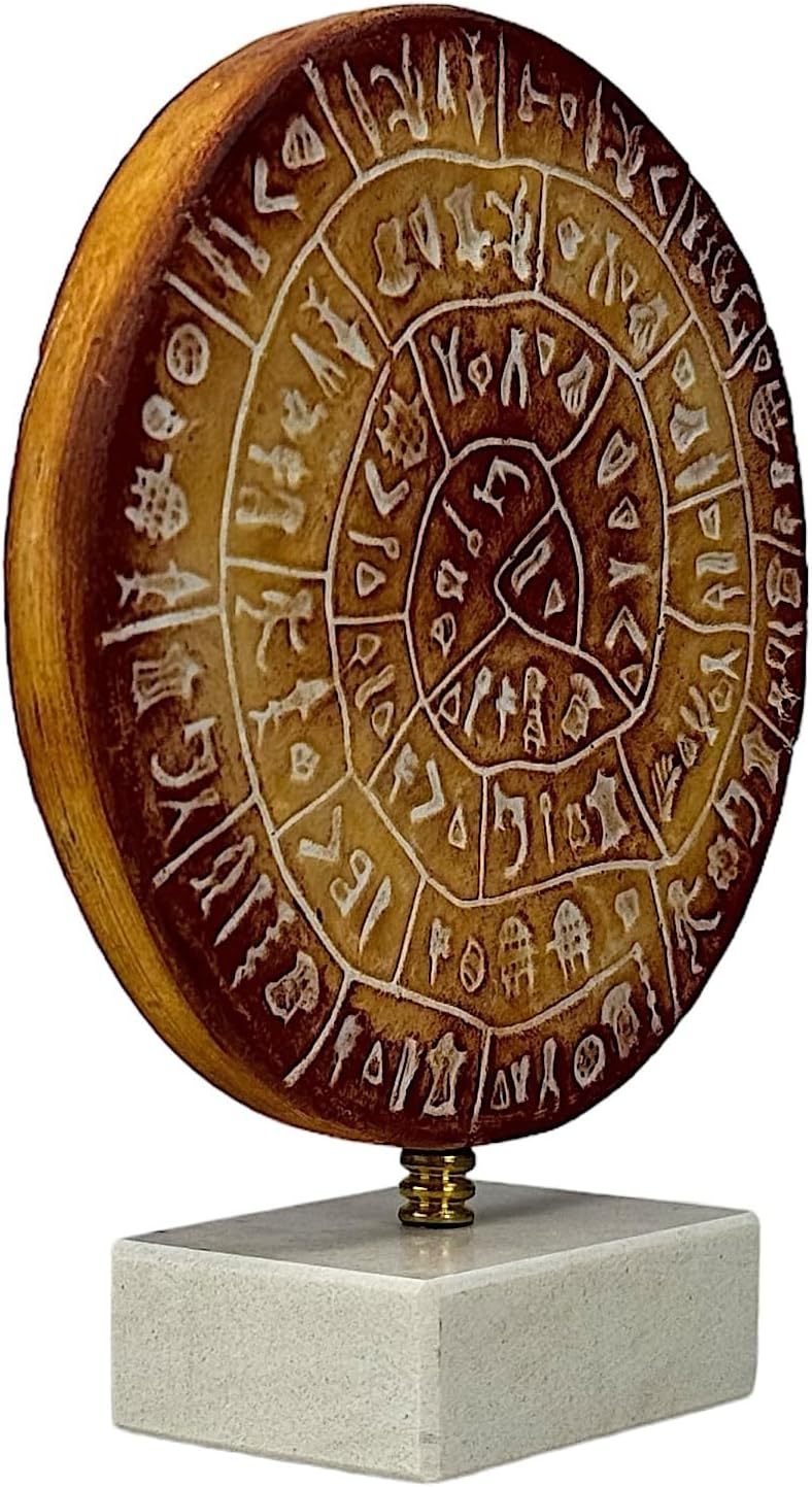PHAISTOS Disk Museum Replica Minoan Palace 1700B.C. The First Movable Type