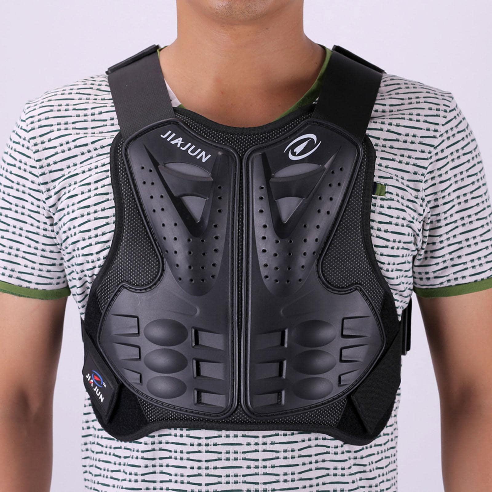 Gilet de Protection avec Plastron, Dorsale et Protection Réglables, en Matériau Léger et Respirant, Adapté Aux Hommes et Aux Femmes pour Le Motocross