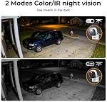 2K Cameras for Home Security,Indoor/Outdoor for Baby/Elder/Pet Monitoring,Plug & Play,Color Night Vision,2-Way Audio, 24/7 Recording,Memory/Cloud Storage, Compatible with Alexa,2-Pack