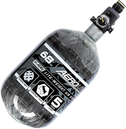 HK Army 684500 Aerolite Carbon Fiber HPA Compressed Air Paintball Tank System