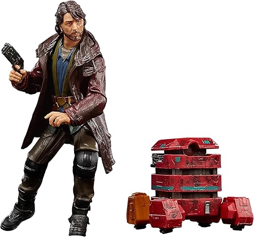STAR WARS Paquete de 2 figuras exclusivas de la serie negra de 6 pulgadas | Cassian Andor & B2EMO
