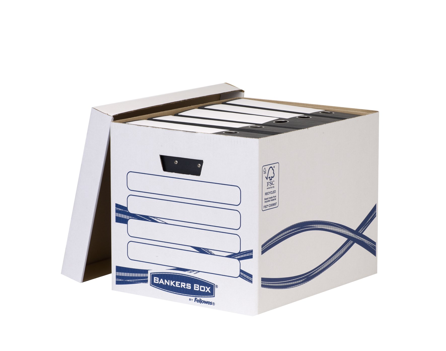 Bankers Box 4461001 Scatola Archivio Grande Basic, FSC, Confezione da 10 Pezzi