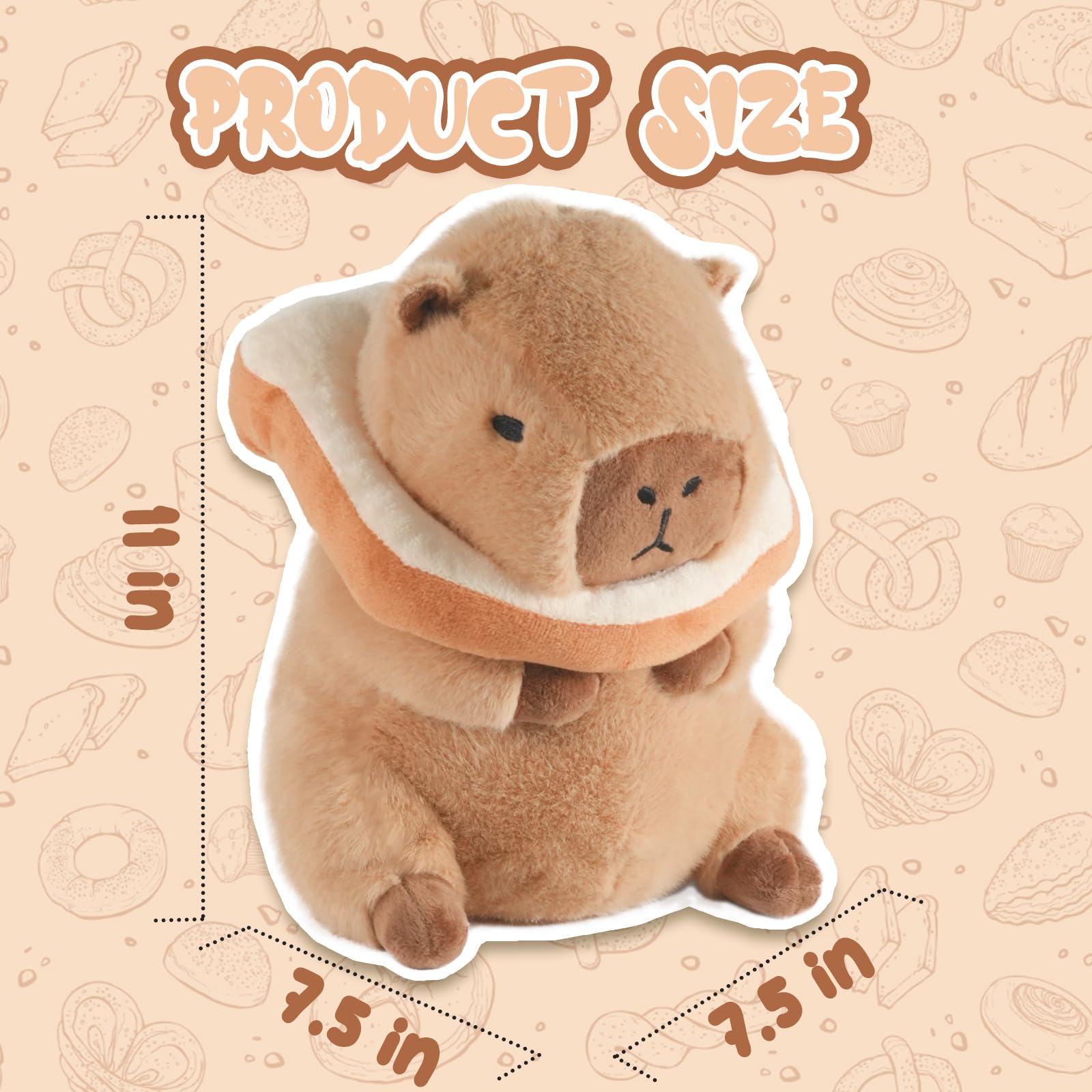 Peluche Capybara farcie - Oreiller en peluche mignon Capybara pour animaux en peluche - Adorable oreiller en peluche Capybara avec couvre-tête amovible, cadeaux Capybara pour adultes, et filles Holdes Peluche Capybara farcie - Oreiller en peluche mignon Capybara pour animaux en peluche - Adorable oreiller en peluche Capybara avec couvre-tête amovible, cadeaux Capybara pour adultes, et filles Holdes
