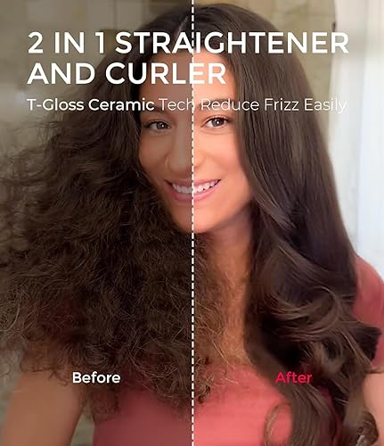 Miniatura 5 de TYMO STYLUX - Cepillo térmico 2.0 para rizar, voluminizador de 1.7 pulgadas con ajuste flexible para alisar el cabello, herramienta de peinado