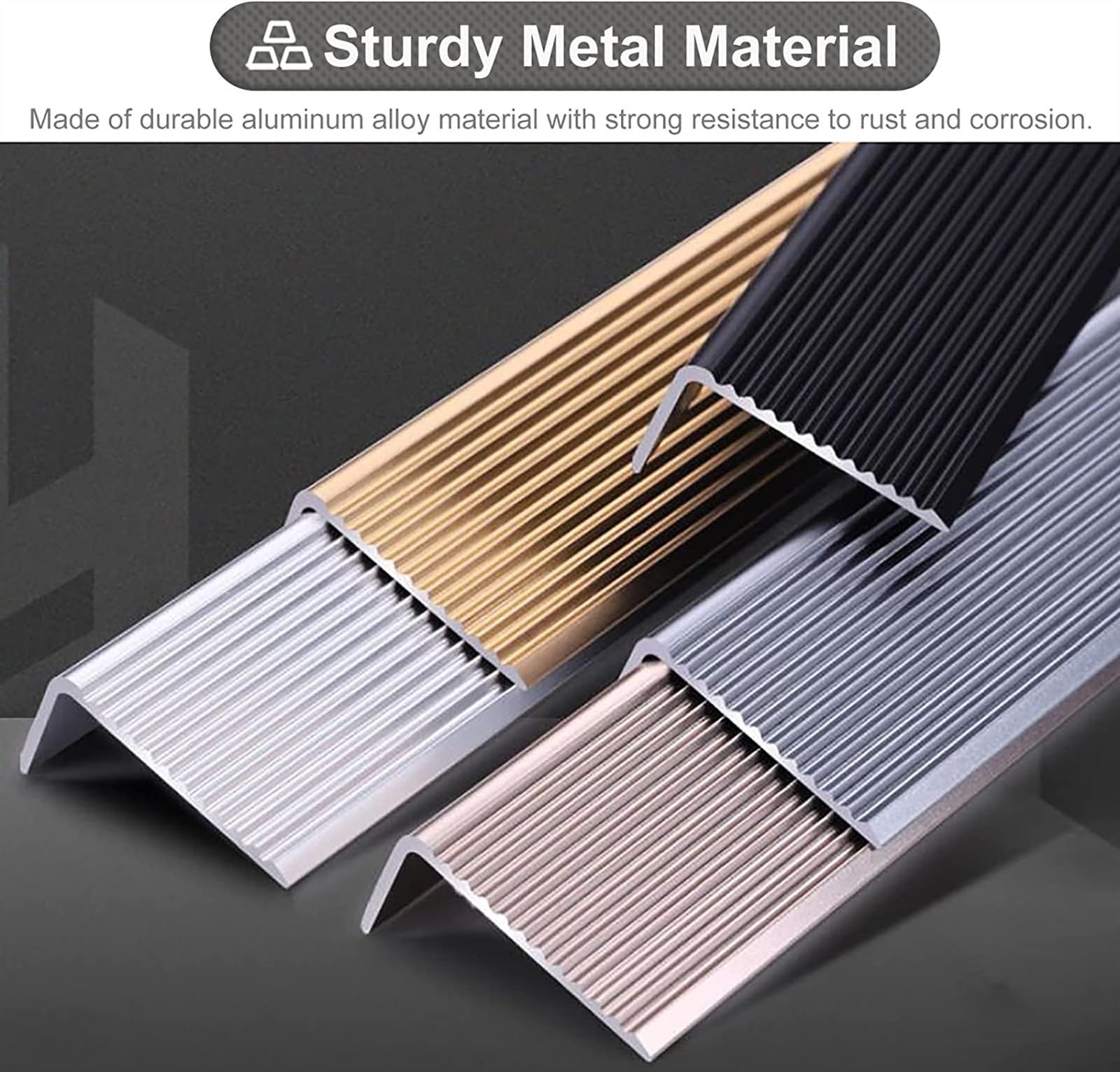 KEuLen Profilo di Transizione, Striscia di Soglia, Barra di rifinitura del Bordo for Scala Interna ed Esterna(Rose Gold)