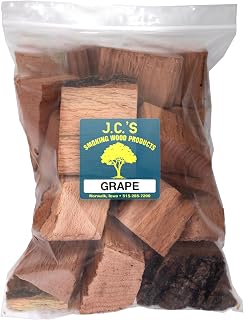 J.C.'s Smoking Wood Chunks - Gallon Sized Bag - Grape 4PK
