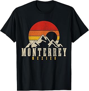 Monterrey Vintage Mountains Mexican Pride Mexico T-Shirt