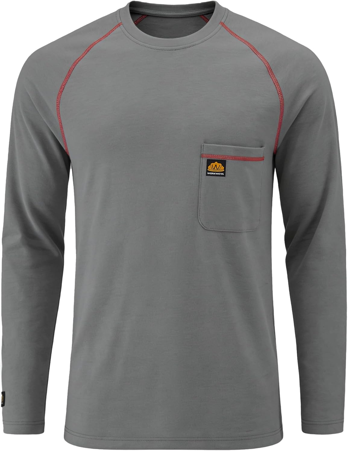 WORKWEYA FR Shirts Flame Resistant Shirt 6.5oz Men's NFPA 2112/CAT2 Long Sleeve Shirt