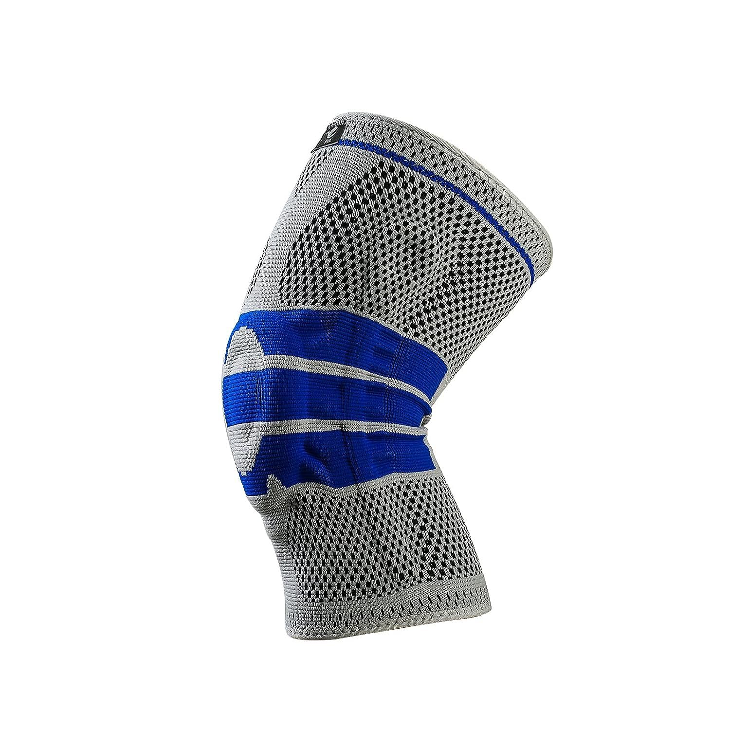 MAXTREESilicone, Metal Knee Cap Support Knee Compression Sleeve Support For Men & Women With Patella Gel Pads & Side Stabilizers (Grey, ‎15 X 10 X 5 Centimeters)