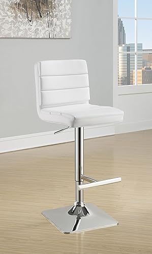 Miniatura 2 de Coaster Home Furnishings Bianca 120694 Taburete tapizado ajustable gris 120694 (juego de 2)