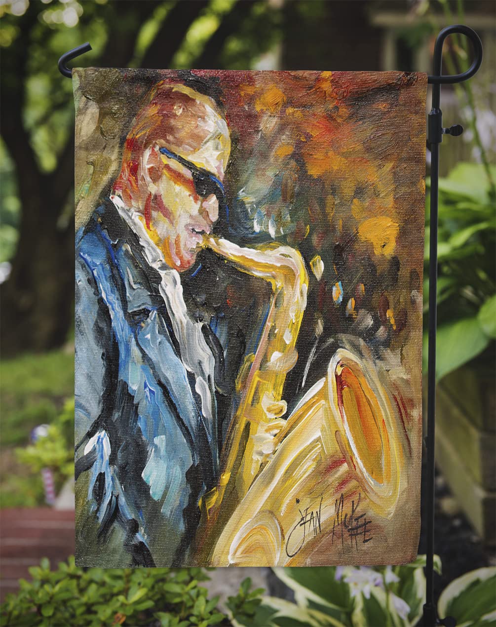 tesori dell' Caroline JMK1186GF Jazz Sassofono Bandiera, Piccolo, Multicolore