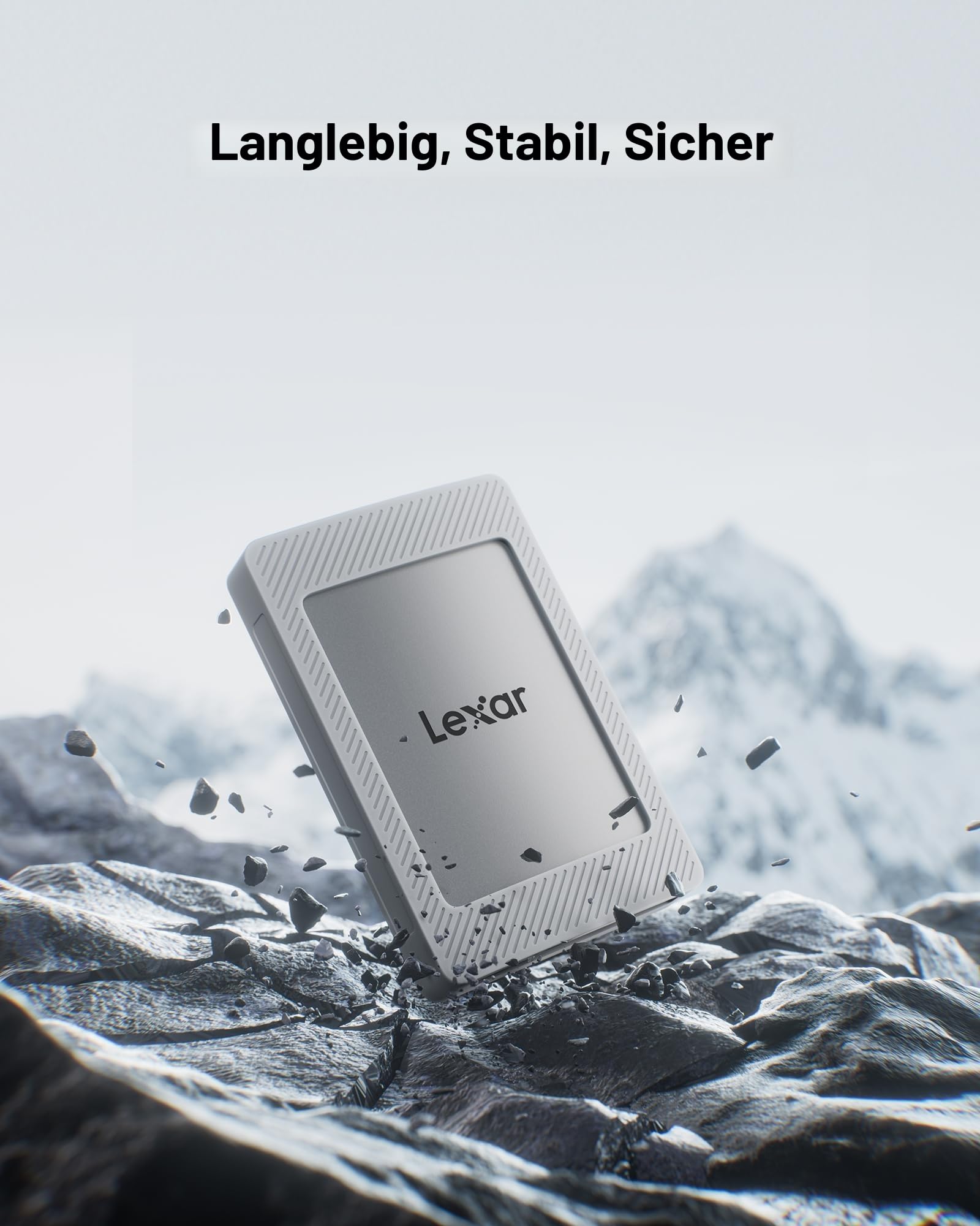 Lexar Portable SSD mit Magnetsatz 2TB, Externe SSD USB 3.2 Gen 2 bis zu 1050 MB/s Lesen und 1000 MB/s Schreiben, kompatibel mit iPhone 15/16, PC & Mac, Type-C-Laptops, Tablets, PS5, PS4