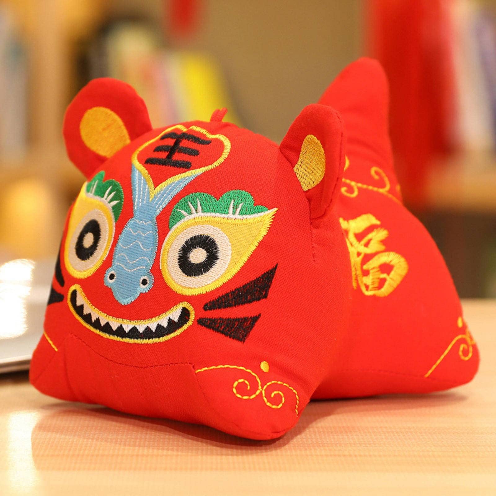 新春布艺毛绒玩具老虎挂件公仔抱枕玩偶礼品年会礼物吉祥物