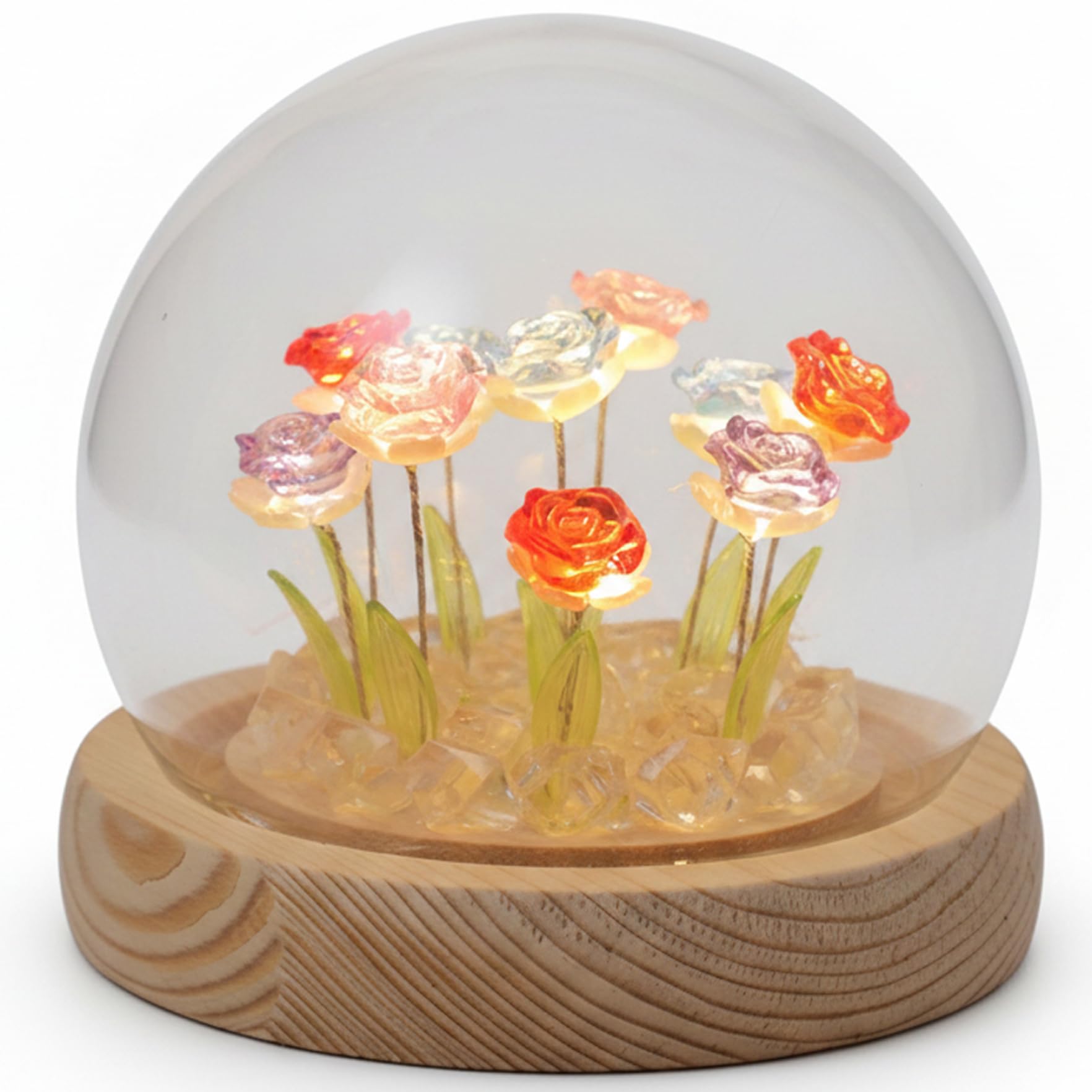 Lampe de nuit rose sous dôme : le cadeau idéal pour la fête des mères et fêtes