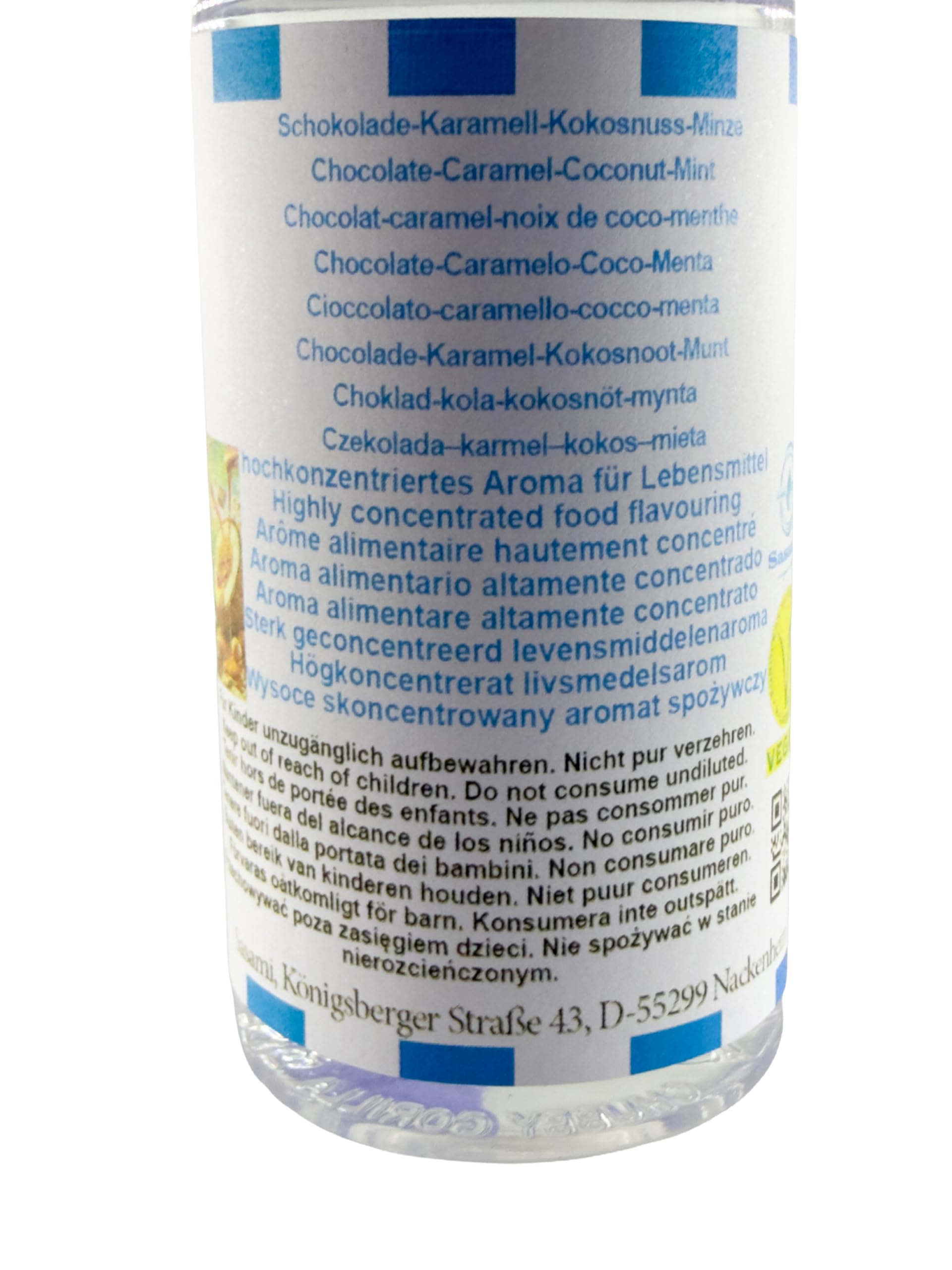 Czekolada–karmel–kokos–mięta aromat koncentrat – Wegański – Sasami – 100ml
