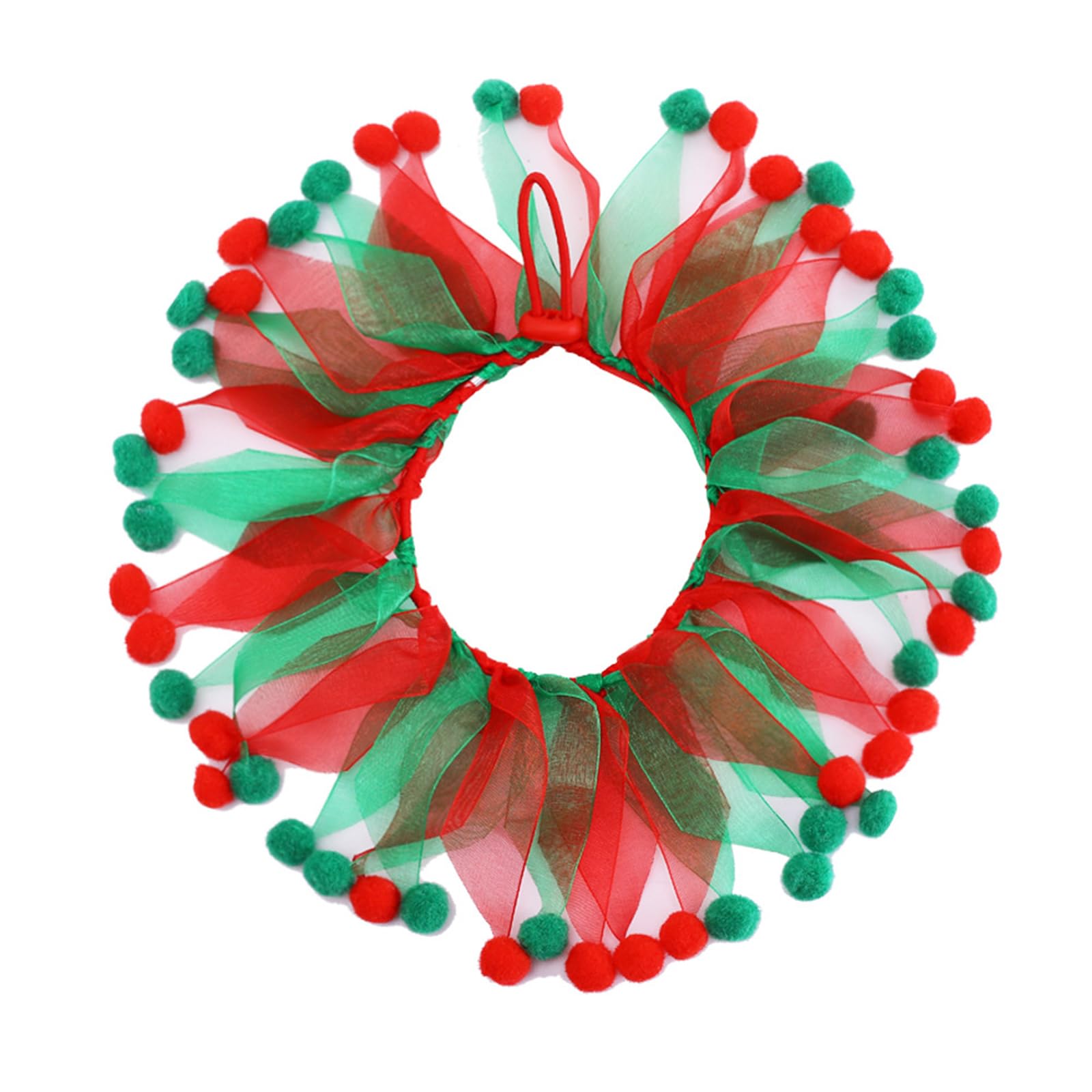 BT Bear Christmas Pet Collar Adjustable Halloween Holiday Costume Collars Dogs Cats Animal Carnival Parties Cosplay Holiday Dress up Red Christmas S - Image 2