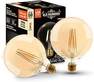 Xtricity LED G40 Filament Vintage Edison Style Dimmable Light Bulb, 5W (60W Equivalent), E26 Medium Base Screw, G40 Edison Light Bulb for Decoration String Lights and Vintage Lighting Looks