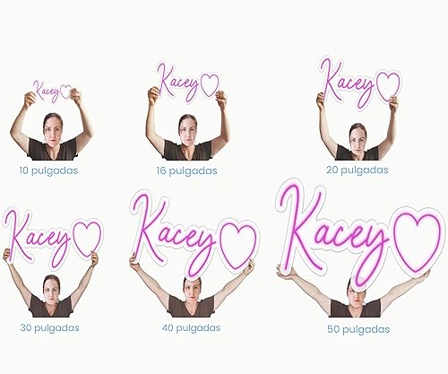 Miniatura 2 de Letrero de neón personalizado, letrero de neón personalizable para decoración de pared, regalo de cumpleaños, regalos para niña, novia, navidad