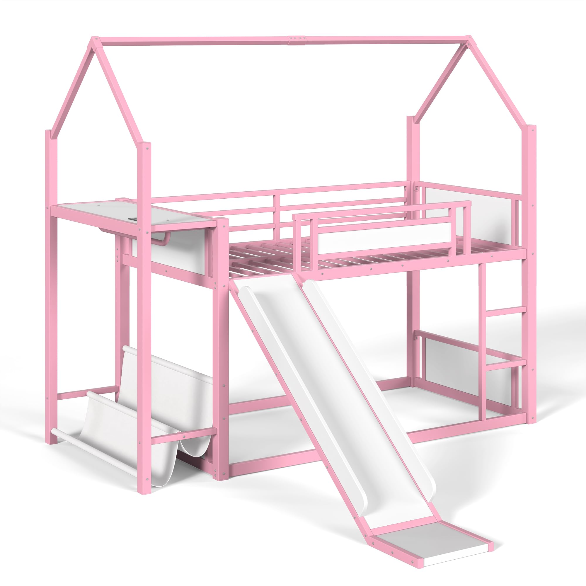 View 1 of *INCOMPLETE* Twin Loft/Bunk Bed with Slide and LED