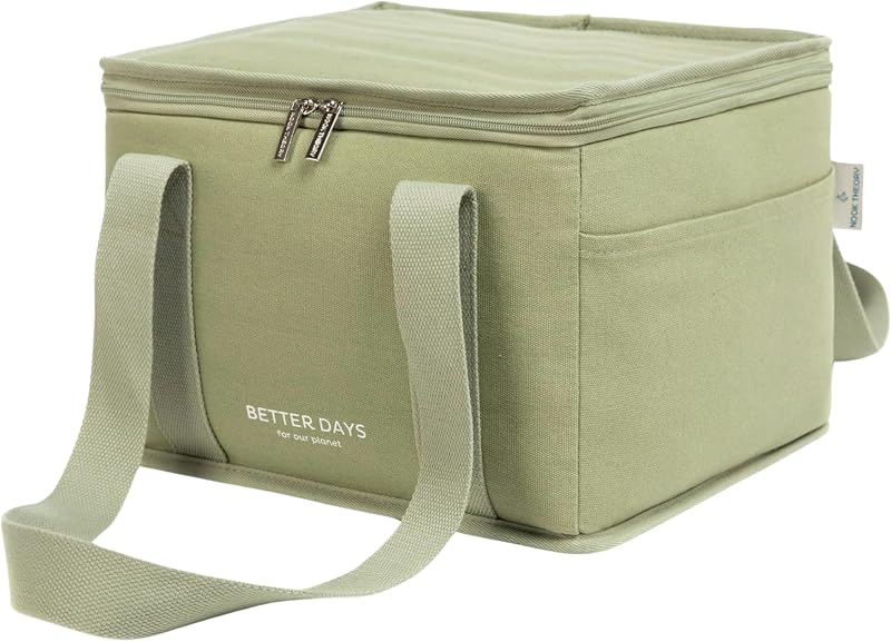 Nook Theory Bolsa de comestibles reutilizable con aislamiento - A prueba de fugas, bolsa térmica grande X