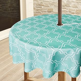 Btsky 60 Outdoor Tablecloth Round Tablecloth Patio Outdoor