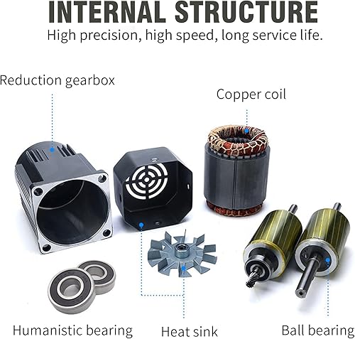 Miniatura 4 de Motor reductor de engranajes variable ajustable de 120W 3K10K30K40K AC110V 135RPM con controlador de velocidad para la industria (120W 10K 110V)